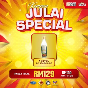 Pakej 1 Botol Jus Arabic Gold