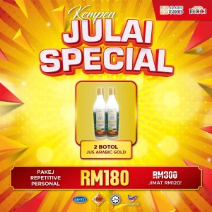 Pakej 2 Botol Jus Arabic Gold