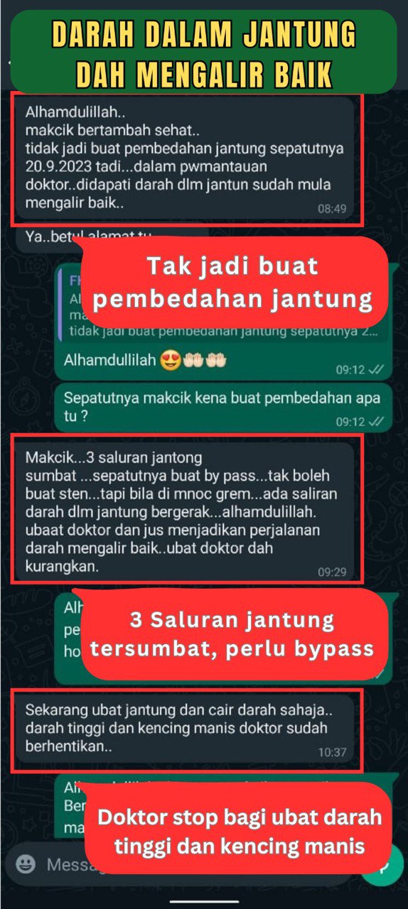 Testimoni - keputusan jantung bertambah baik